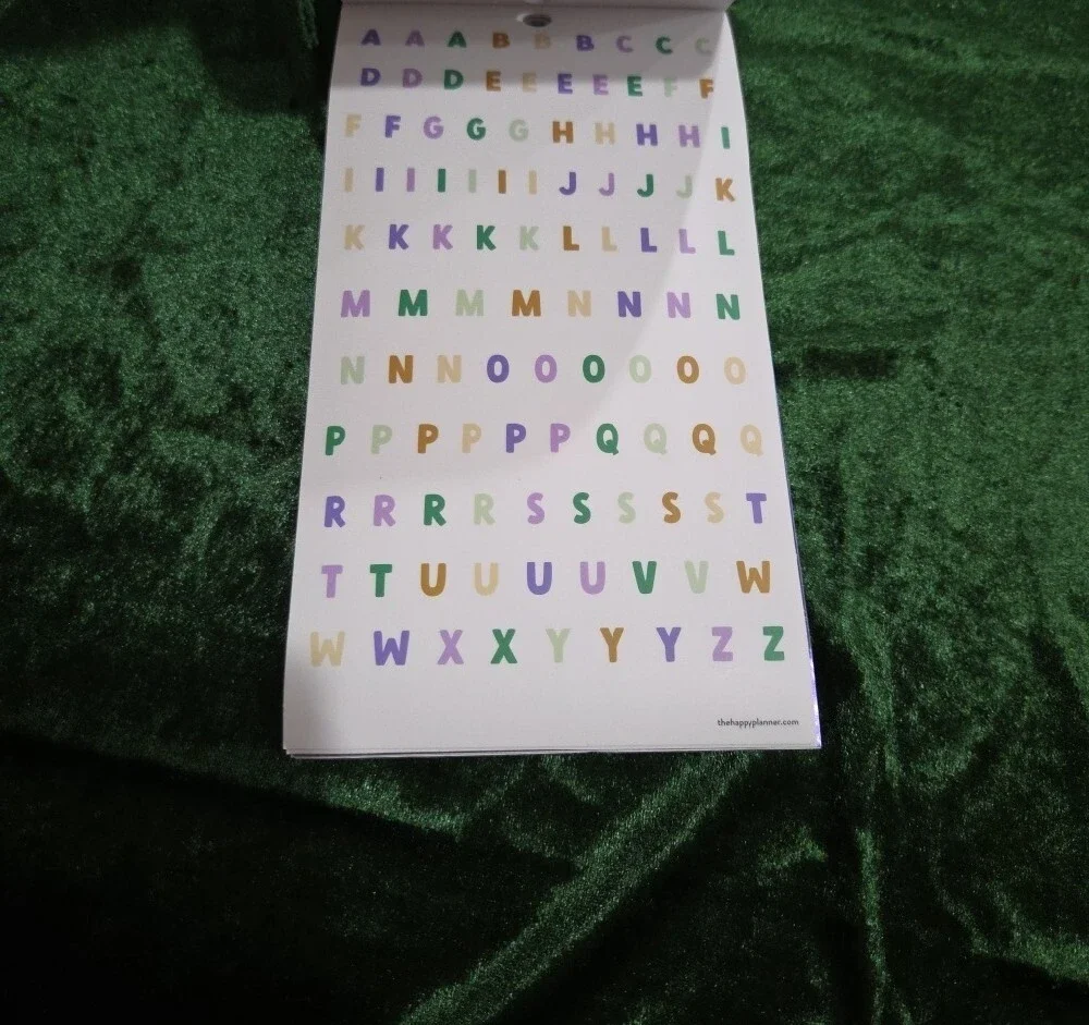 Brand New Happy Planner Classic Sticker Sheets - Pink, Purple & Teal Accents